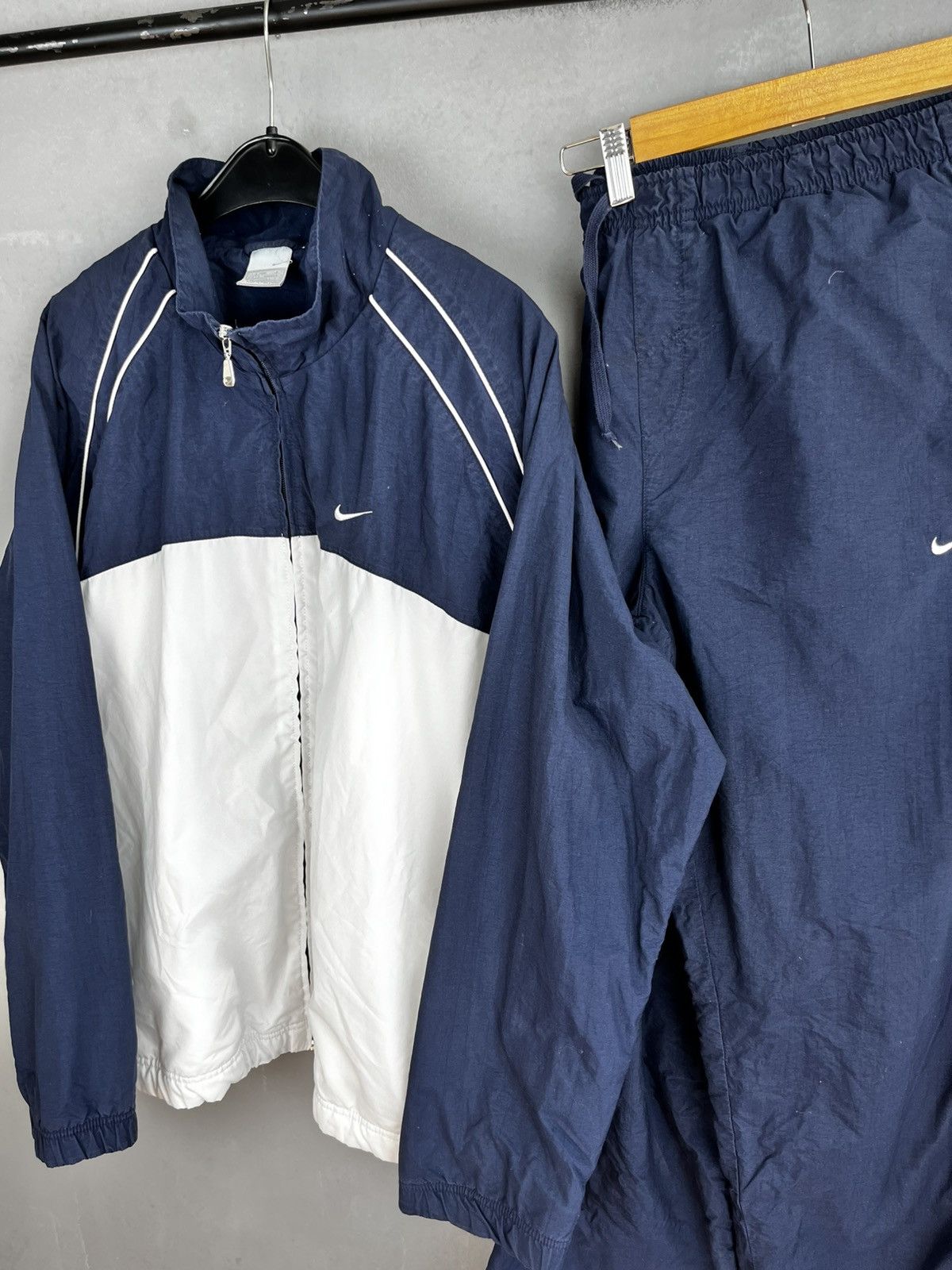Nike Nike Vintage Tracksuit y2k Nylon Drill 320 Jacket + Vest Size US XL / EU 56 / 4 - 2 Thumbnail