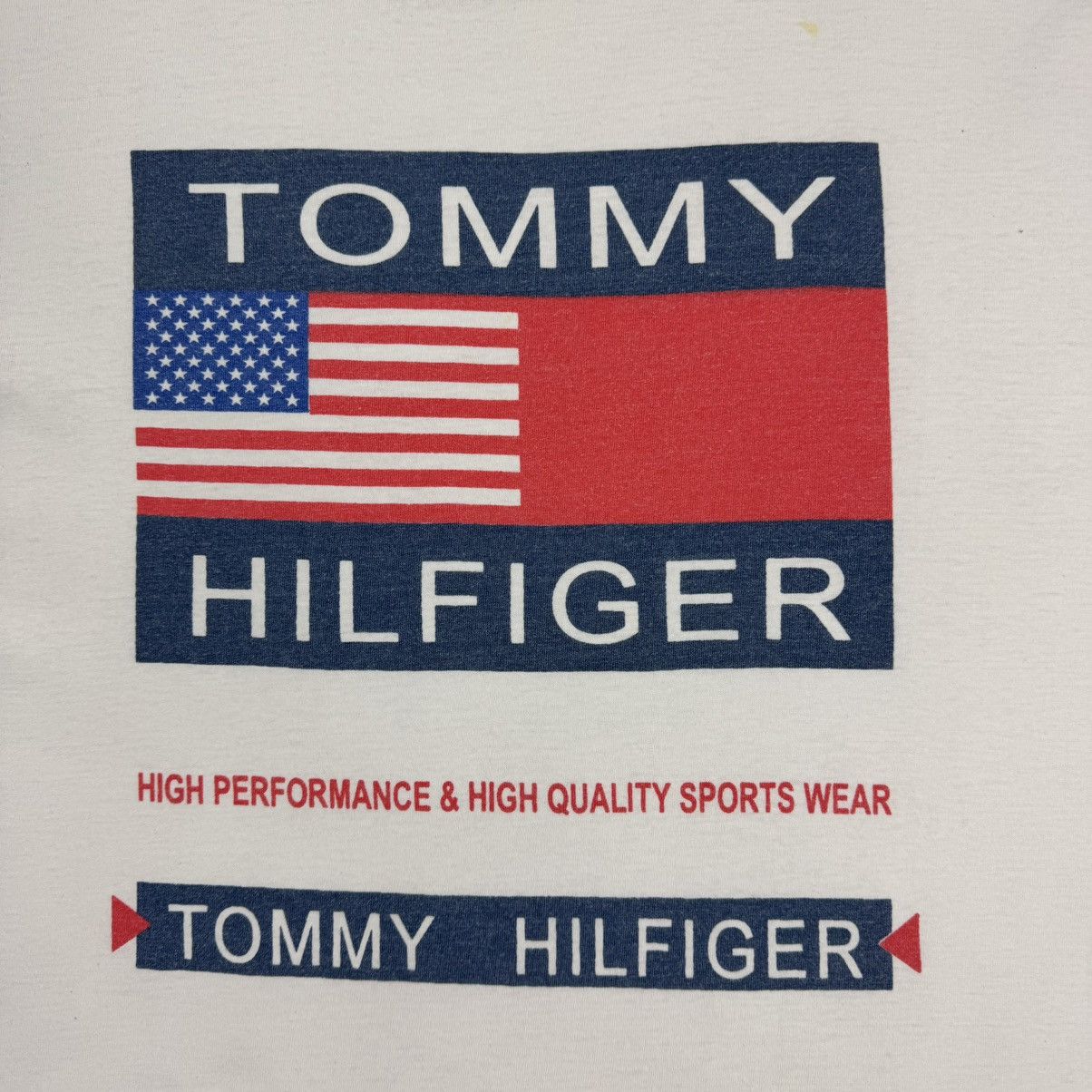Vintage Vintage Bootleg Tommy Hilfiger Big Flag T-shirt Size US XL / EU 56 / 4 - 5 Thumbnail