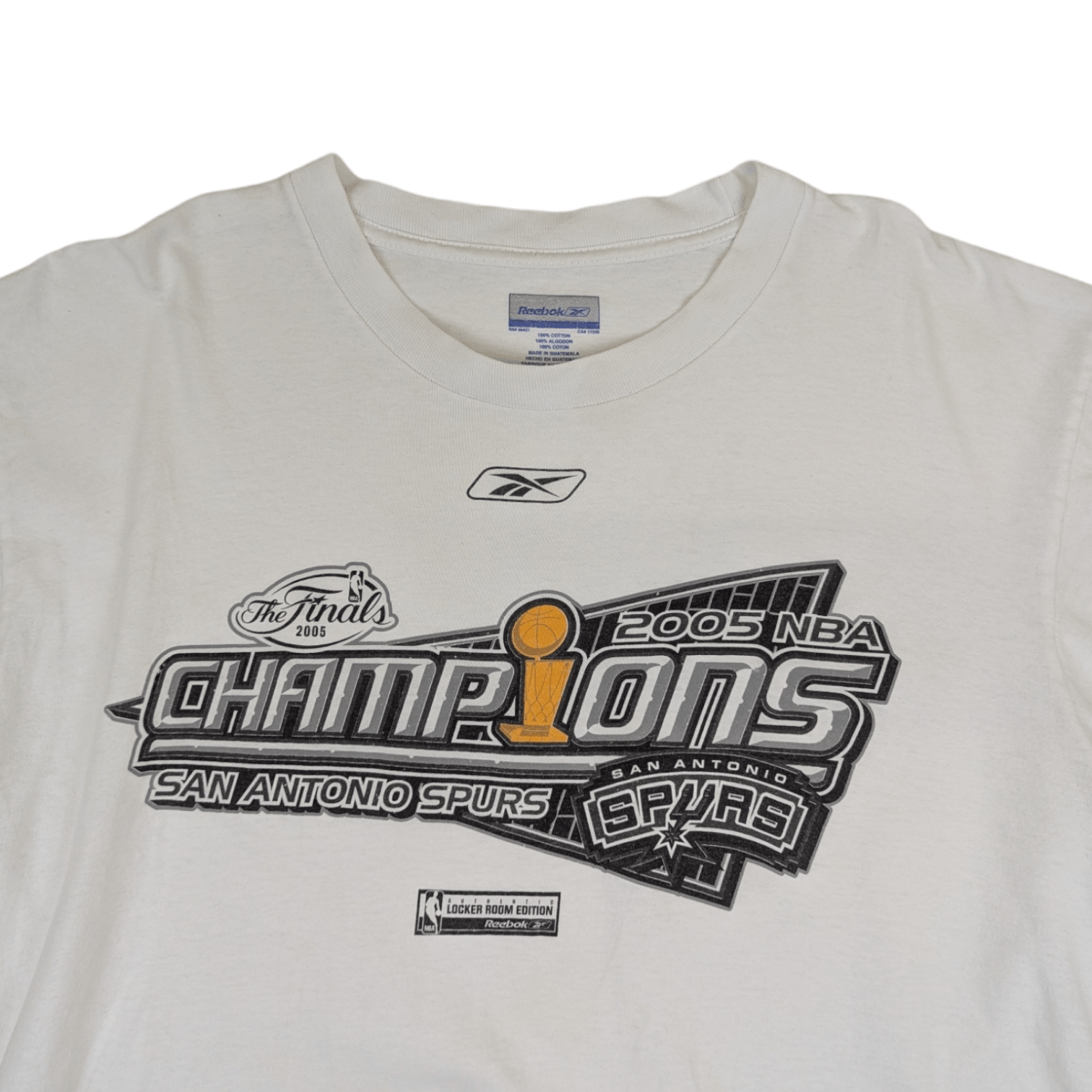 NBA REEBOK 2005 NBA Champions San Antonio Spurs T-Shirt Size US M / EU 48-50 / 2 - 4 Thumbnail