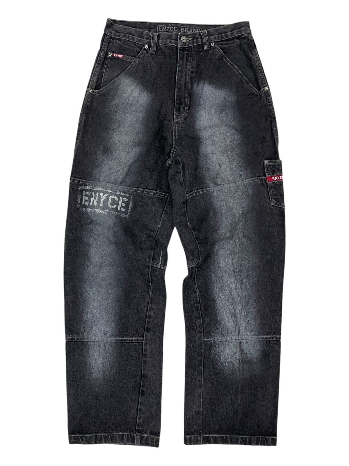 Enyce Y2K Enyce Spellout Super Baggy Rapper Carpenter Skater Jeans Size US 36 / EU 52 - 7 Thumbnail