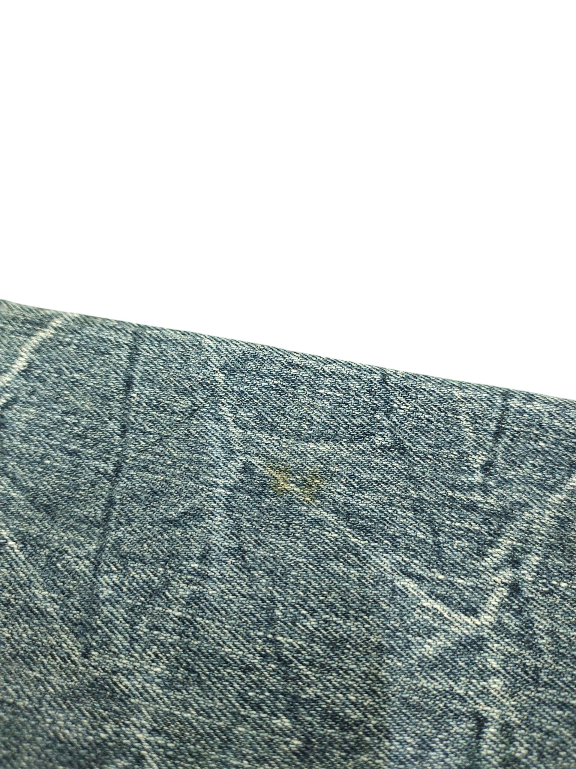 Le Grande Bleu (L.G.B.) Vintage Exit Japan Clawmark Distress Faded Denim Jeans Size US 30 / EU 46 - 14 Thumbnail
