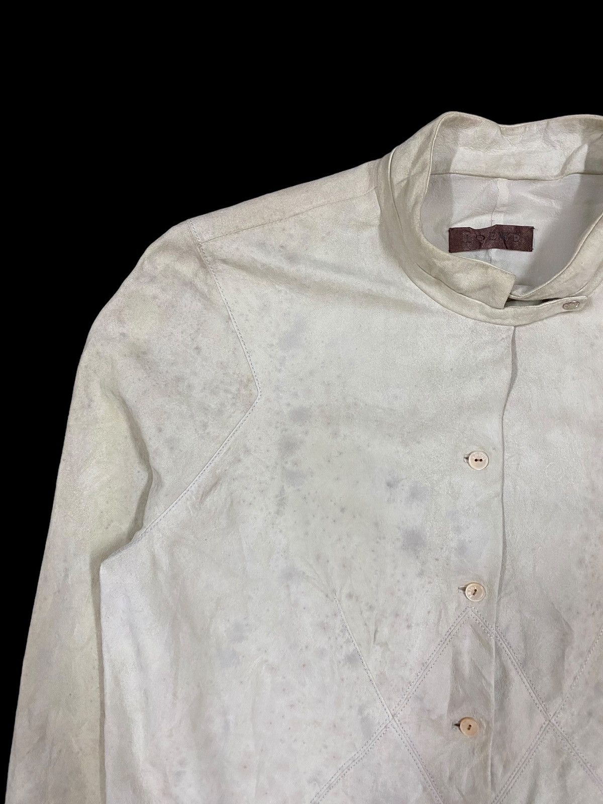 Loewe Authentic🔥Loewe Goat Skin/Silk Liner Button Ups Shirt Size US XXS / EU 40 - 7 Thumbnail