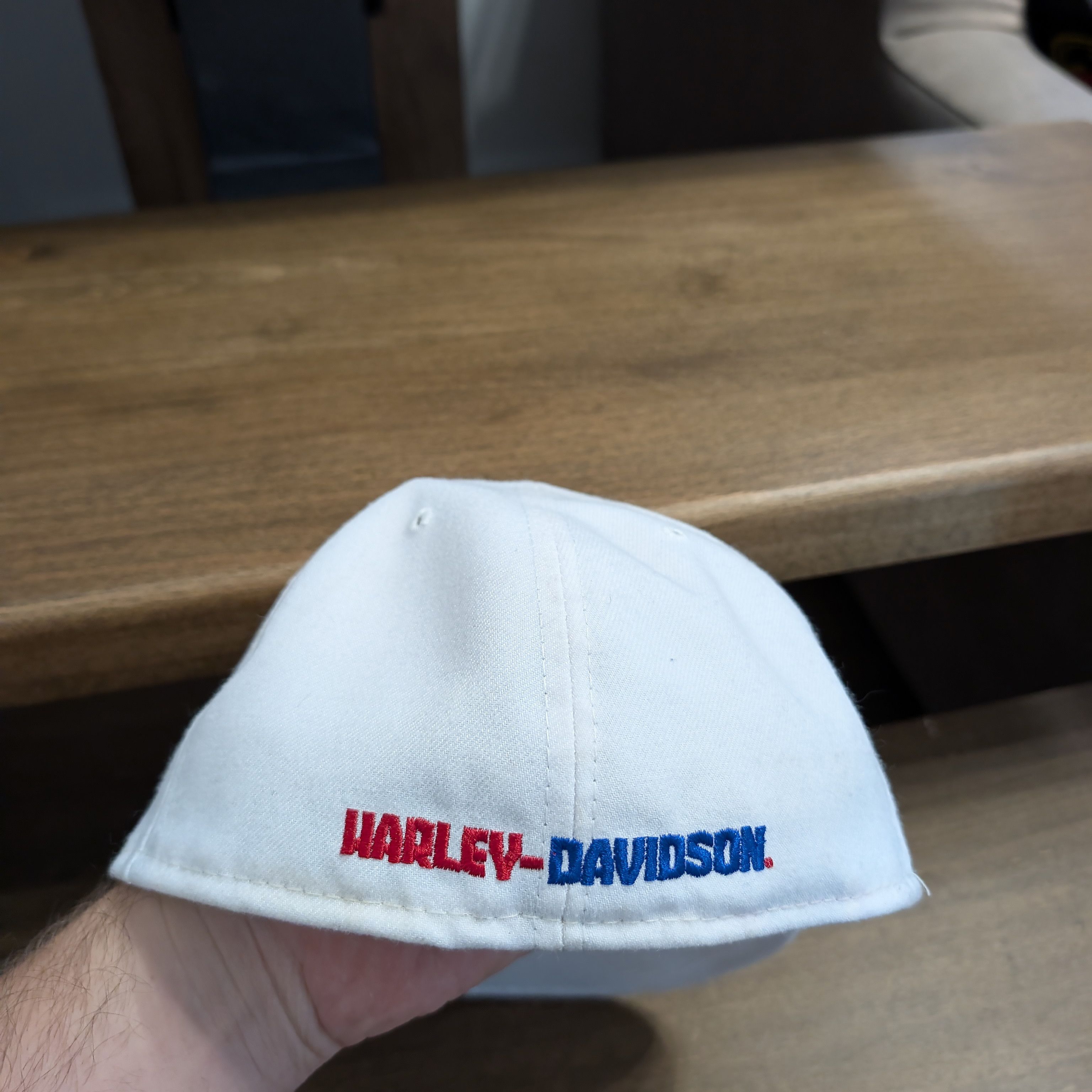 Harley Davidson New Era Harley-Davidson #1 White Fitted Cap Rare Biker Size ONE SIZE - 9 Thumbnail