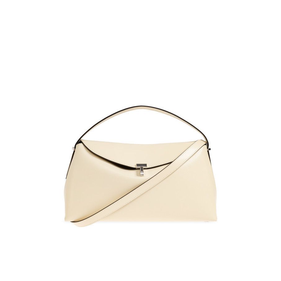 Toteme TOTEME Ivory T-lock Palmellata Top Handle Bag New & Authenti Size ONE SIZE - 1 Thumbnail
