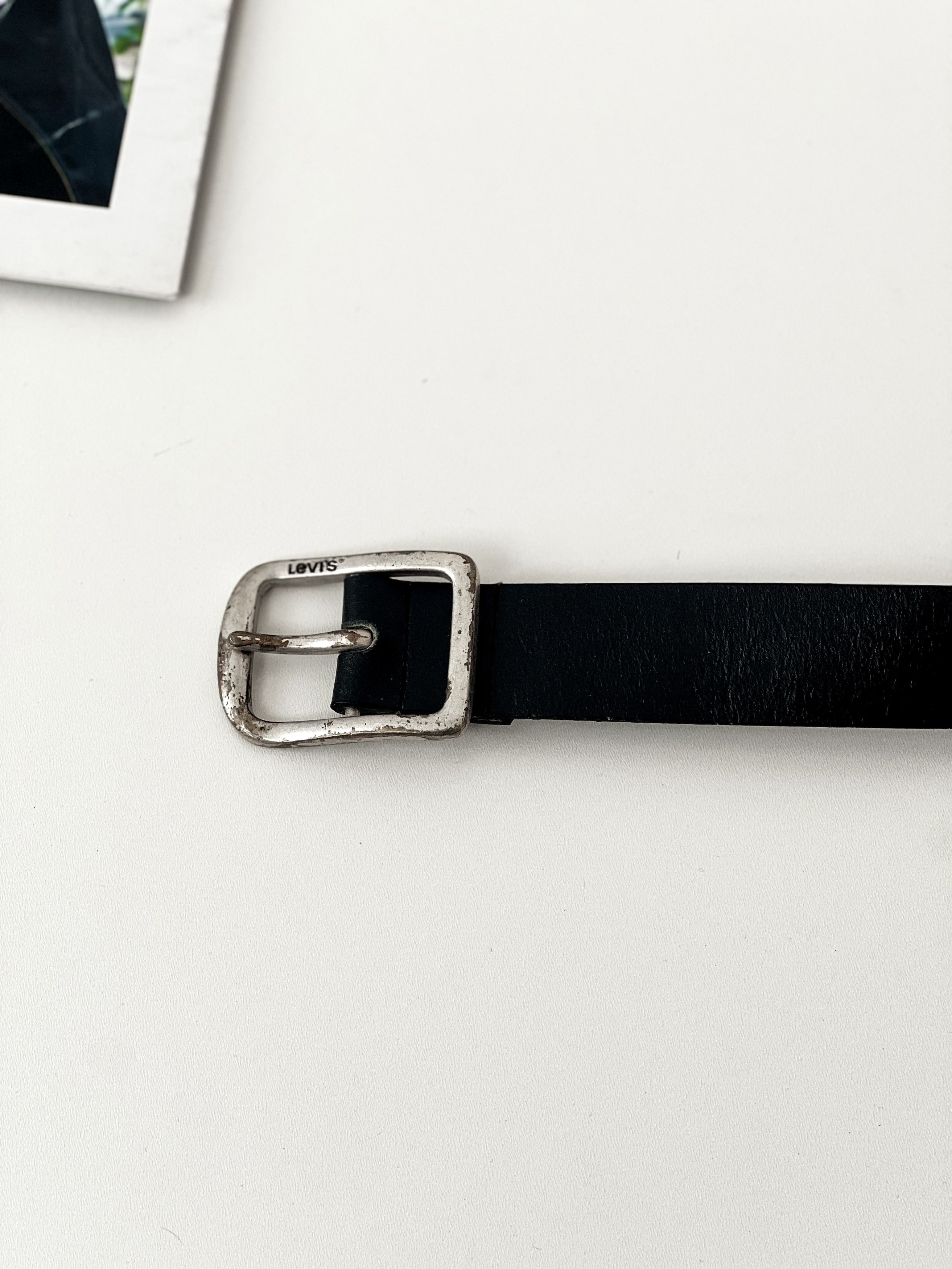 Leather × Levi's × Vintage Levi's Red Tab vintage leather belt Size 32 - 4 Thumbnail