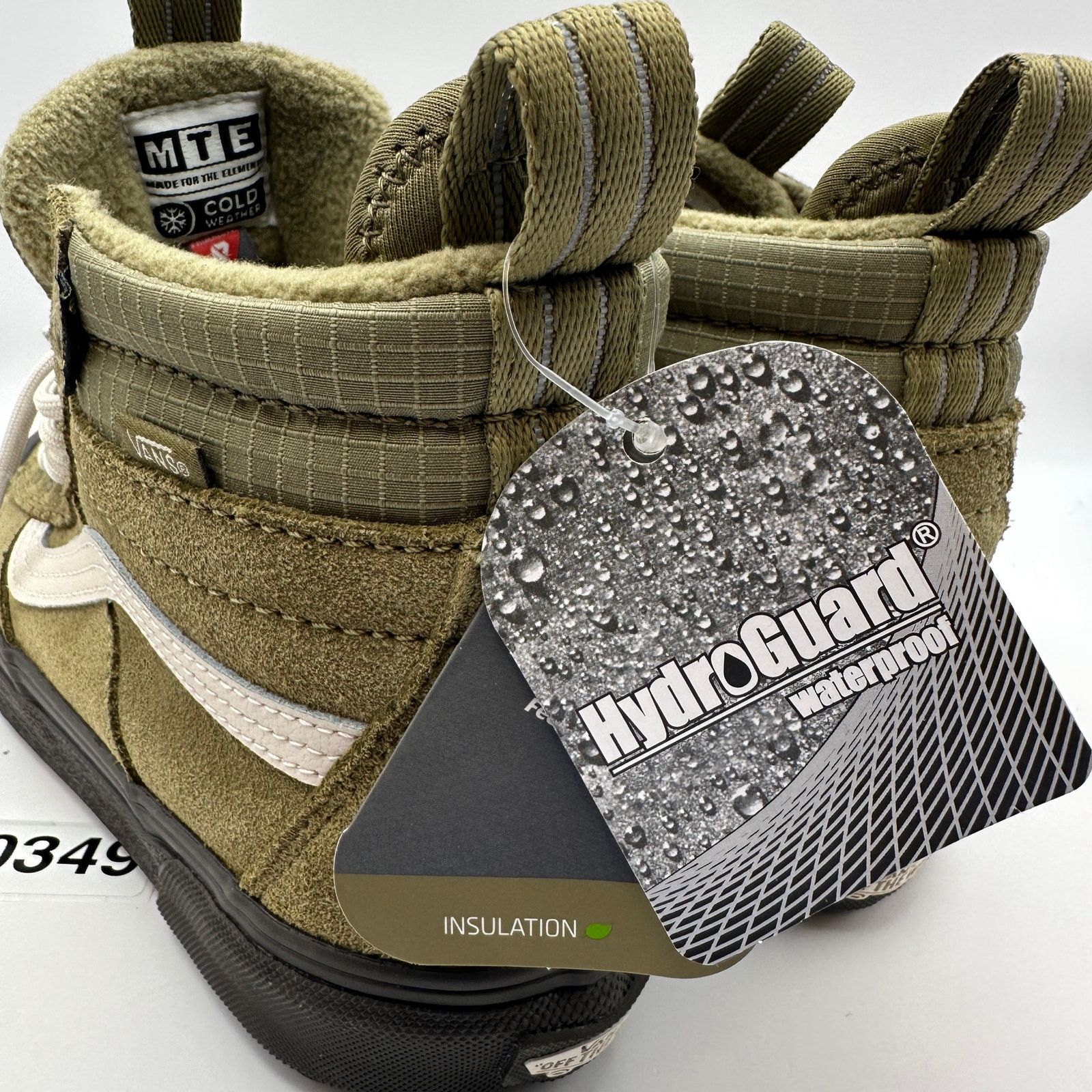 Vans VANS Mens 6.5 MTE Sk8 Hi Olive Green Winter Sneaker Size US 6.5 / EU 39-40 - 4 Thumbnail