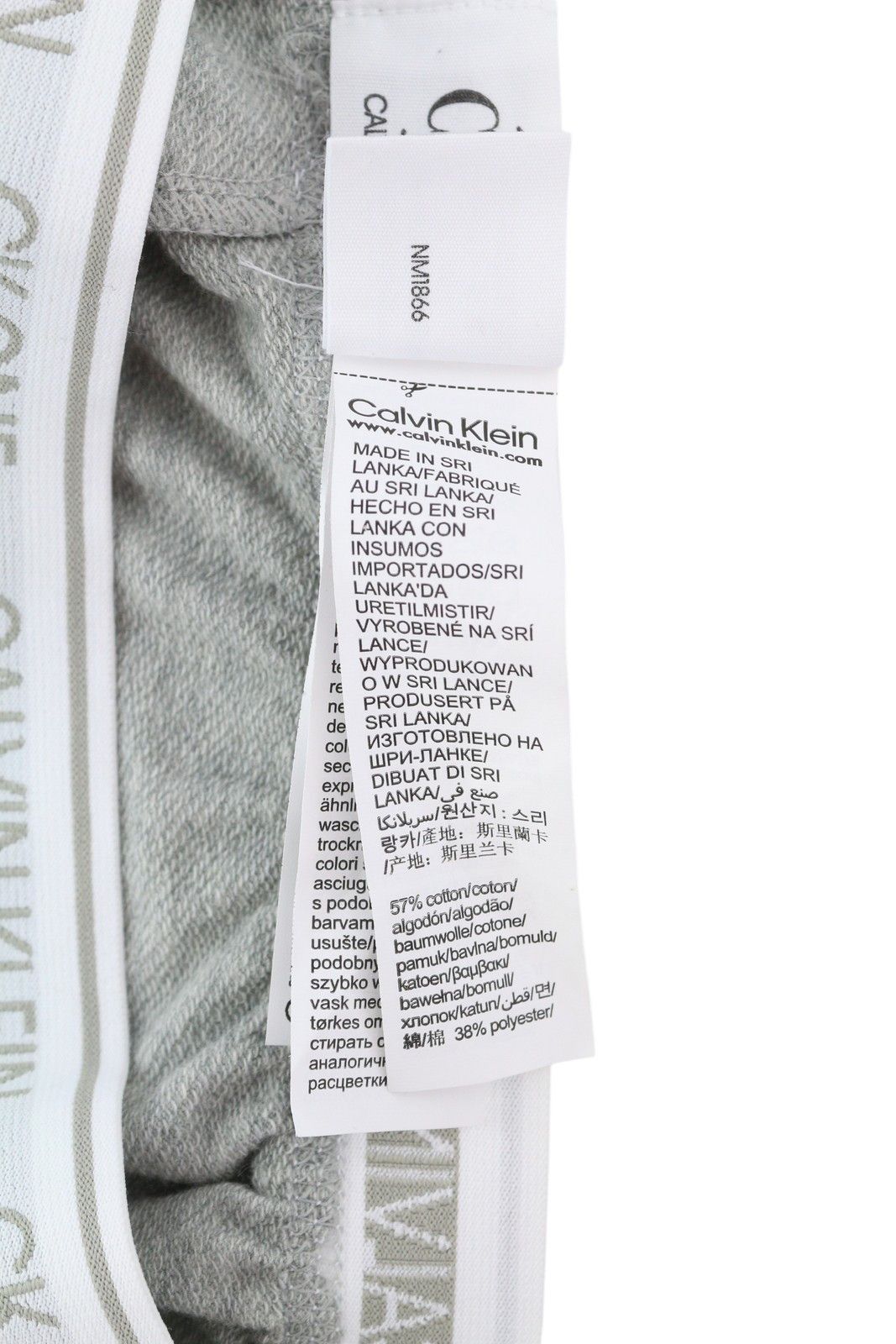 Calvin Klein XL Melange Grey Jogger Elastic Waist Trousers 85027 Size US 36 / EU 52 - 8 Thumbnail