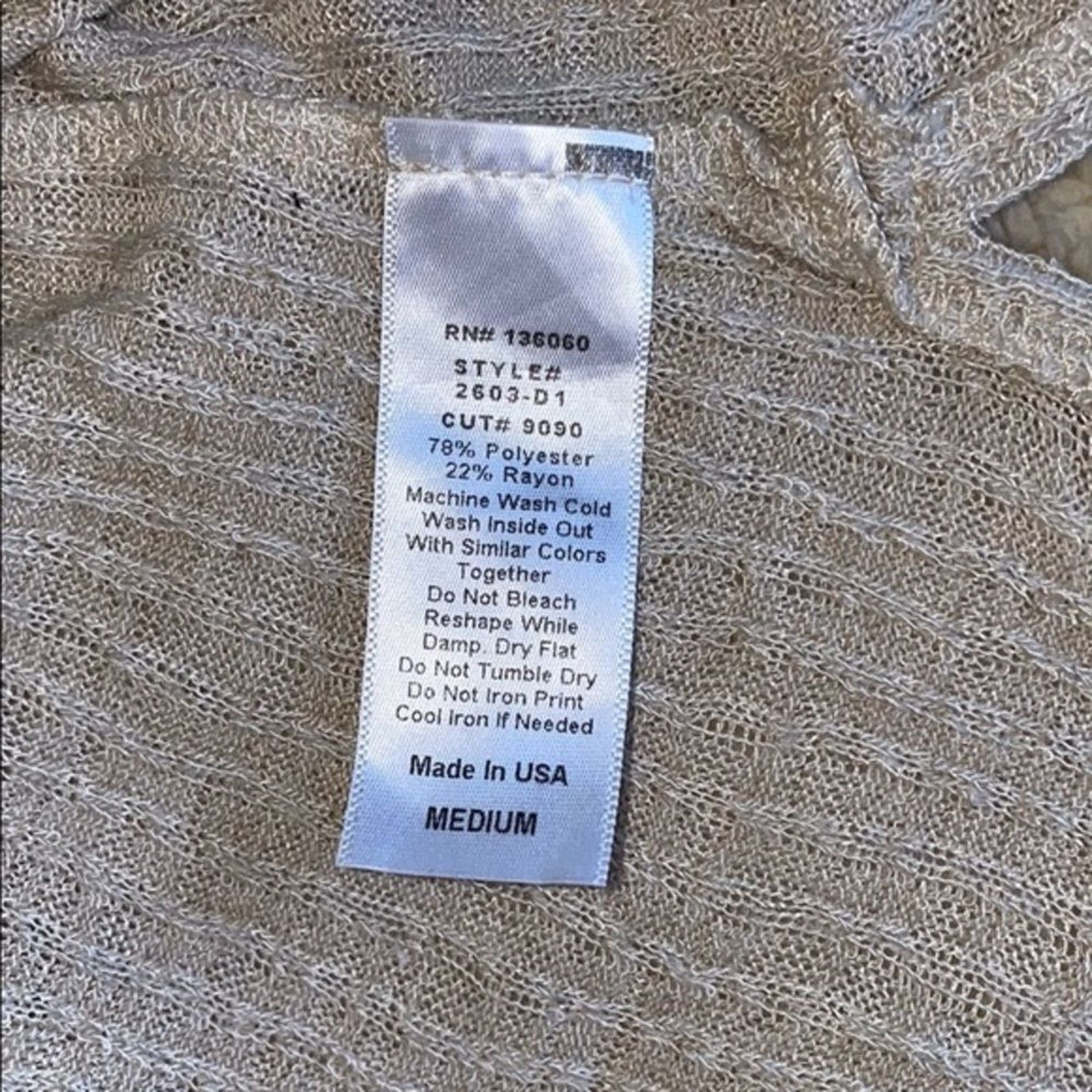Other Project Social T Ribbed V-Neck Tank Top in Light Tan | Sz M Size M / US 6-8 / IT 42-44 - 5 Thumbnail