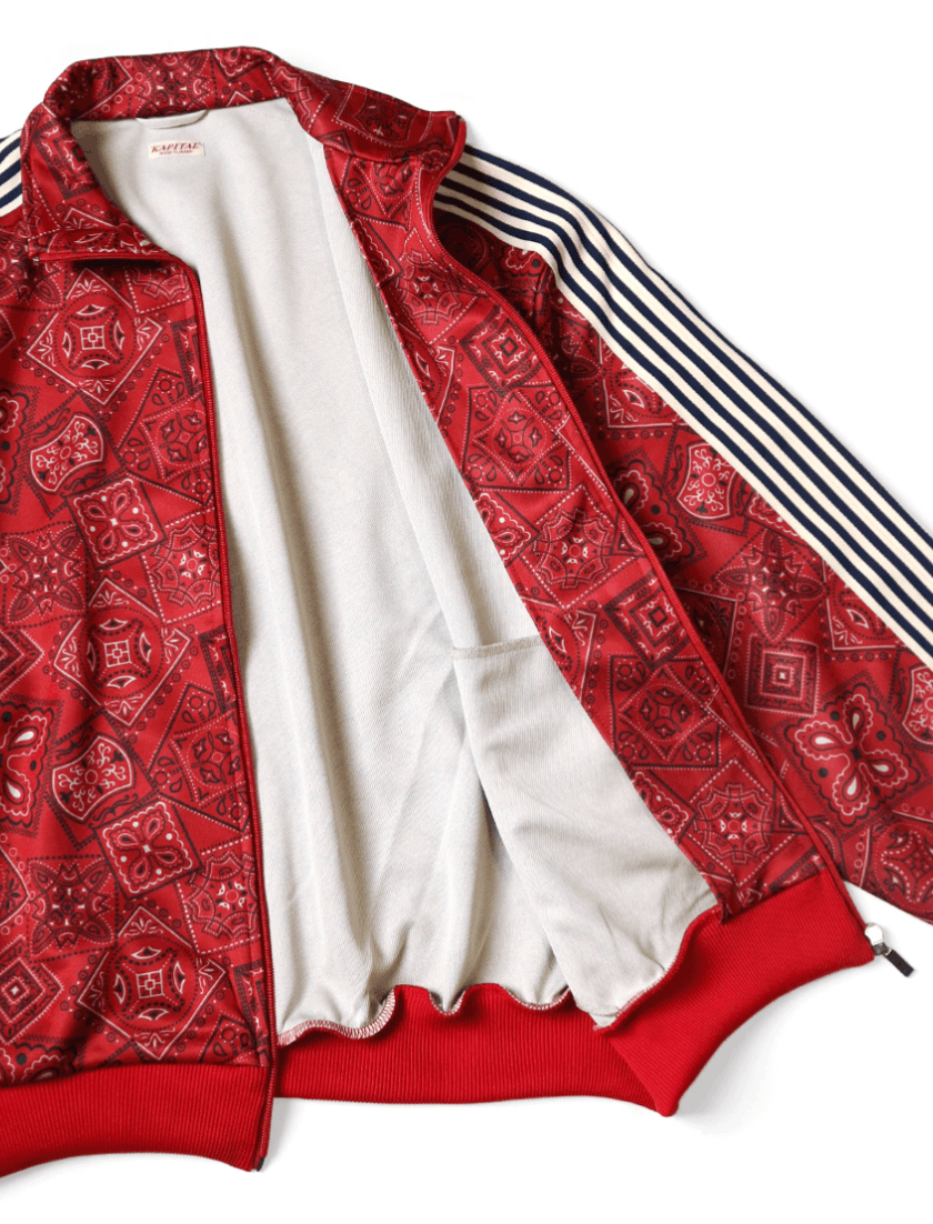Kapital Smooth Jersey COOKIE Bandana Pattern Track JKT Size US L / EU 52-54 / 3 - 8 Thumbnail