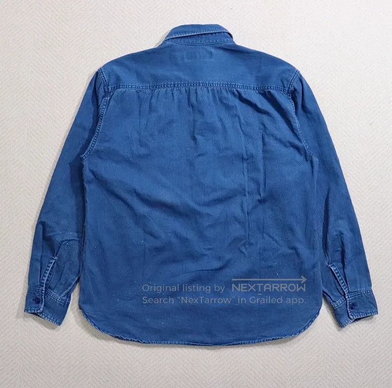Neighborhood Neighborhood Indigo Dyed Denim Shirt Splatter Work Shirt J Size US L / EU 52-54 / 3 - 4 Thumbnail