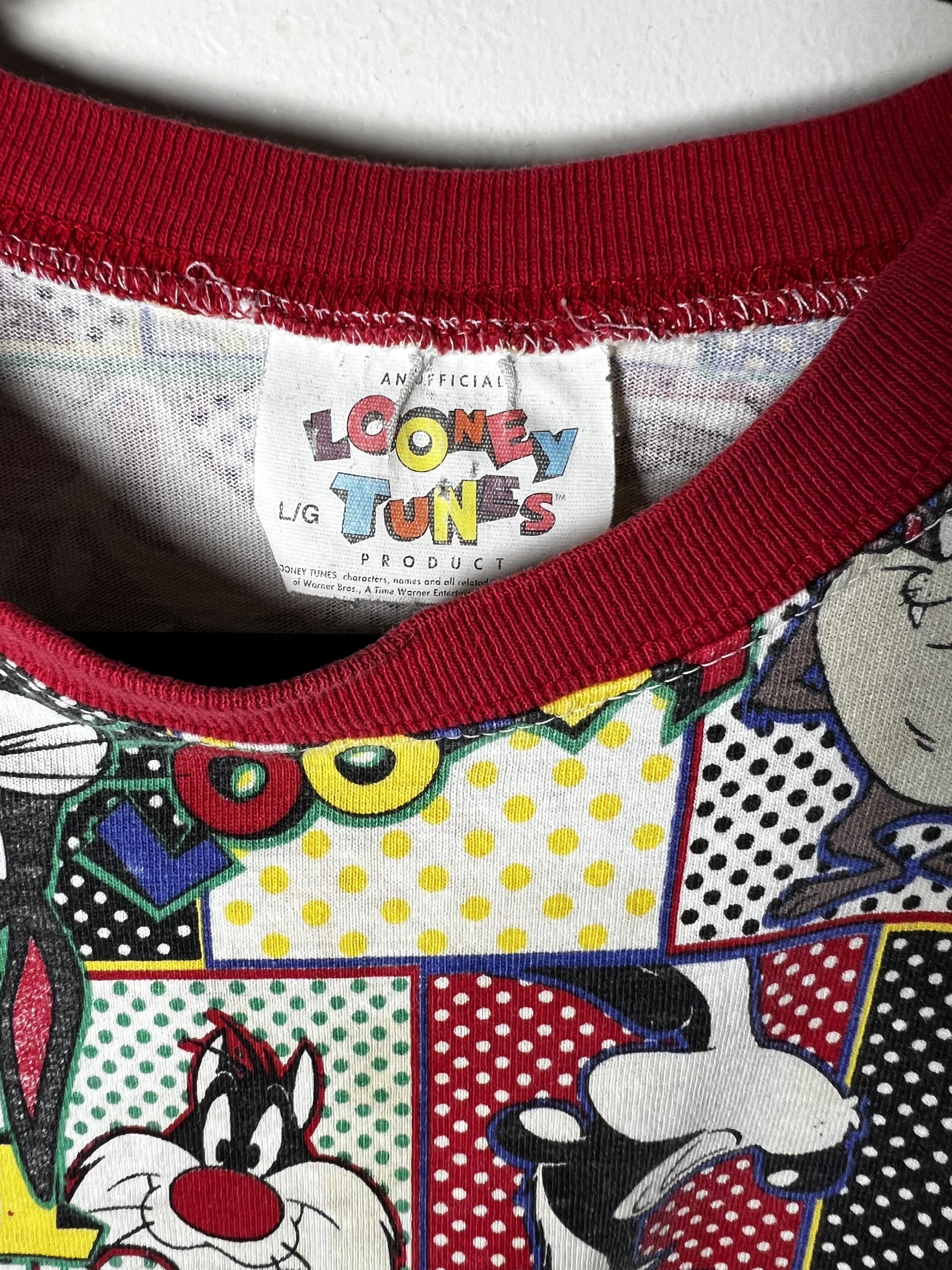 Vintage Vintage 1994 Looney Tunes Cartoon All Over Print T-Shirt Size US L / EU 52-54 / 3 - 2 Thumbnail