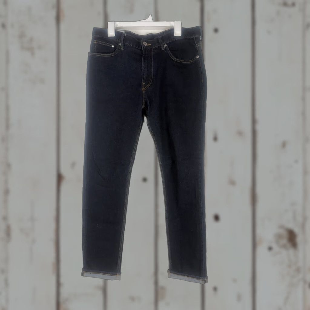 H&M H&M Dark Wash Slim Leg Ankle Jeans Men's Size 36x32 90s Preppy Size US 36 / EU 52 - 1 Thumbnail