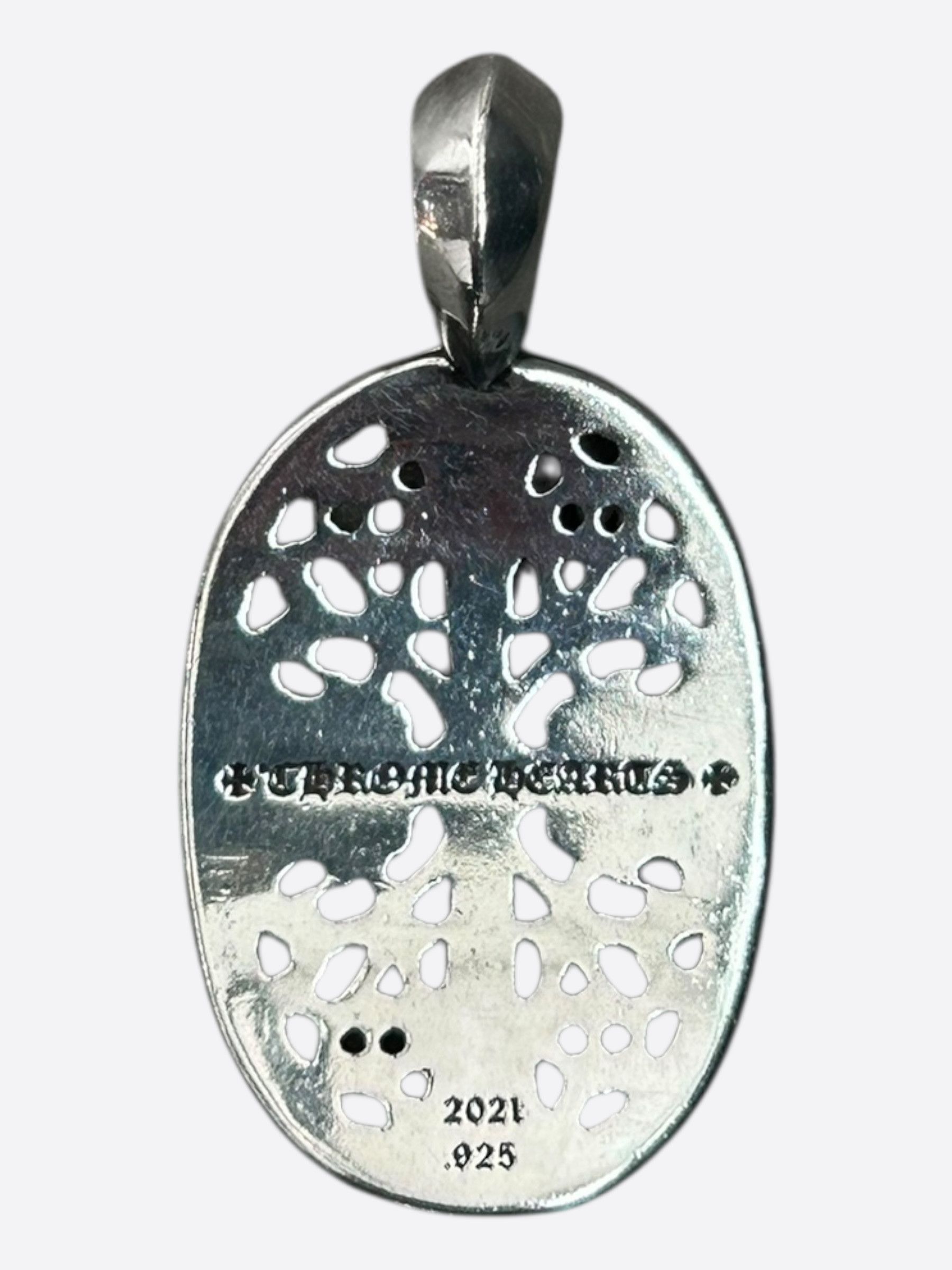 Chrome Hearts Chrome Hearts Silver Oval Cross Pendant Size ONE SIZE - 2 Thumbnail