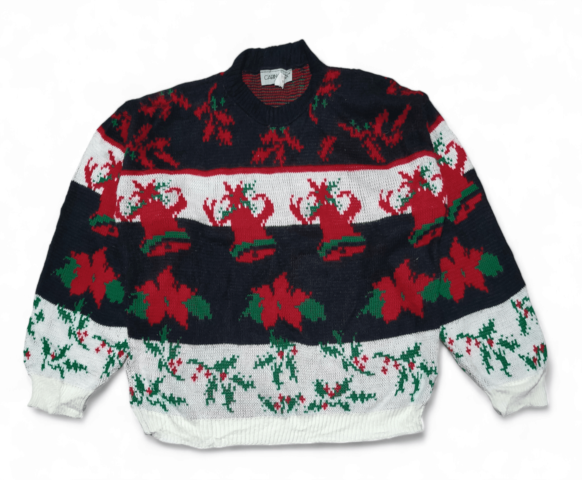 Cabin Creek Vintage 90s CABIN CREEK Ethnic Floral Motifs Knit Sweater Size US M / EU 48-50 / 2 - 2 Thumbnail