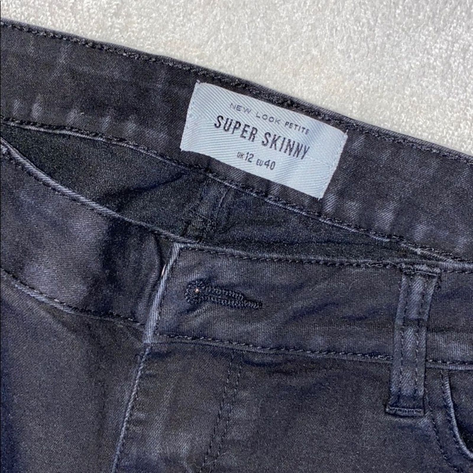 New Look New Look Petite Super Skinny Black Jeans | SZ UK 12/US 8 Size 30" / US 8 / IT 44 - 3 Thumbnail