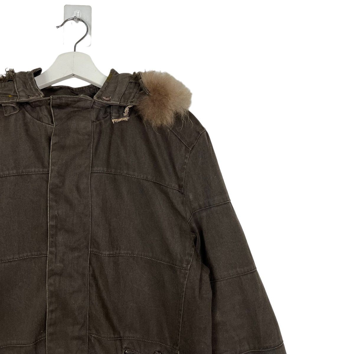 Hysteric Glamour 🔥 IN THE ATTIC FAUX FUR HOODIES UTILITY CARGO JACKET Size US M / EU 48-50 / 2 - 6 Thumbnail