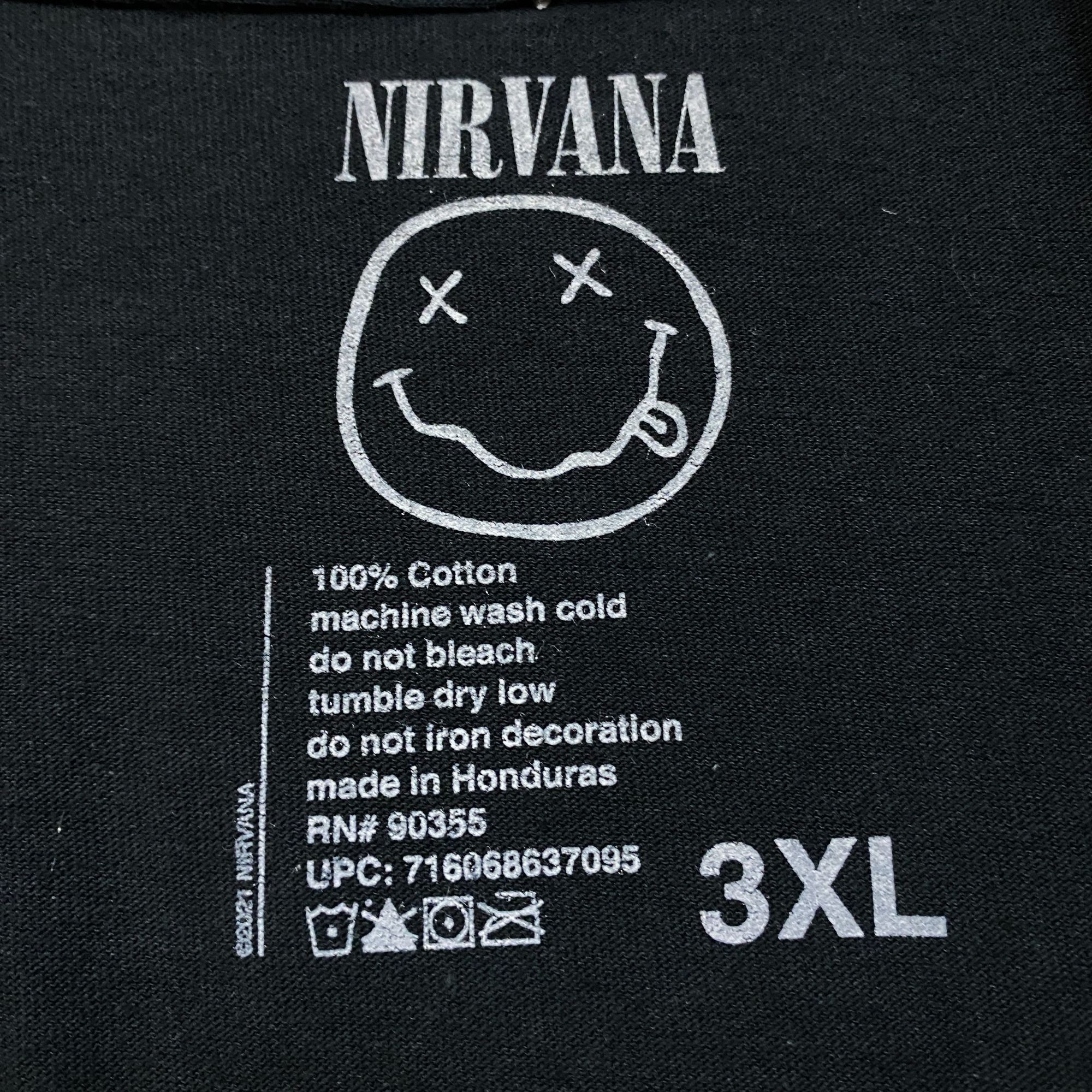 Nirvana Nirvana Nevermind Tour Smiley Logo Promo Grunge Tee 3X Size US XXL / EU 58 / 5 - 4 Thumbnail