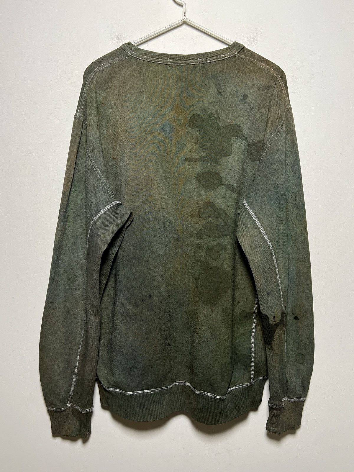Stone Island Stone Island vintage crewneck overdyed hand corrosion Size US XXL / EU 58 / 5 - 2 Thumbnail