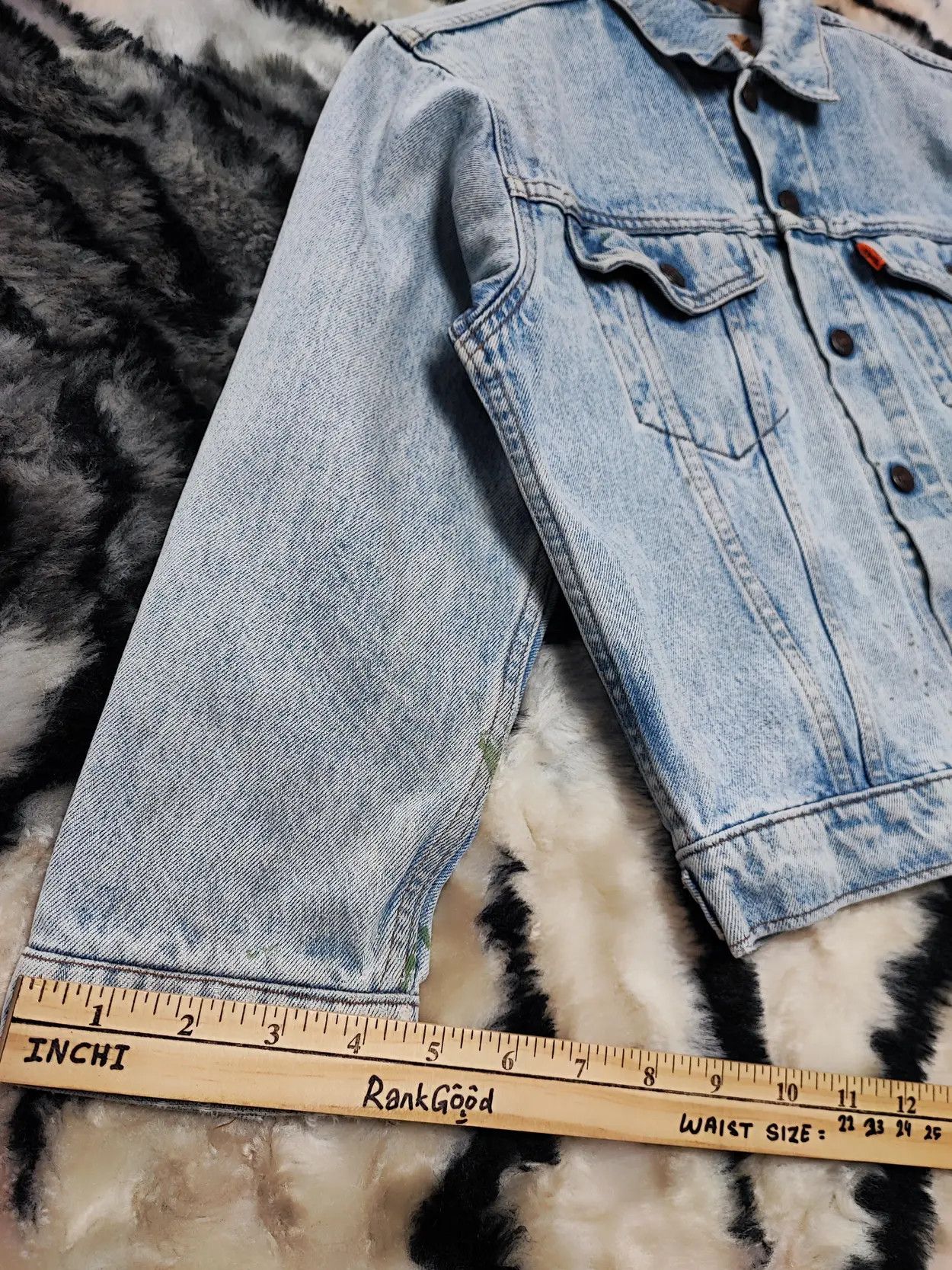 Levi's Vintage LEVIS Denim Jacket 80s Trashed Distressed Grunge Erd Size US XS / EU 42 / 0 - 21 Thumbnail