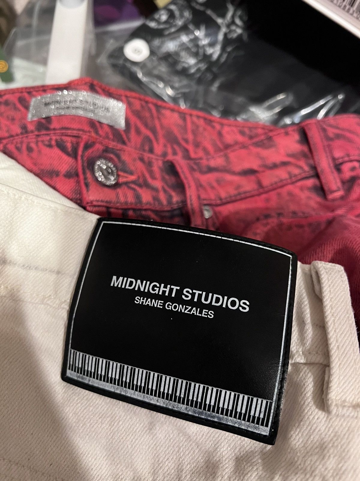 Midnight Studios Hollywood 5 Pocket Beige Denim Jeans | Midnight Studios | Size US 32 / EU 48 - 4 Thumbnail