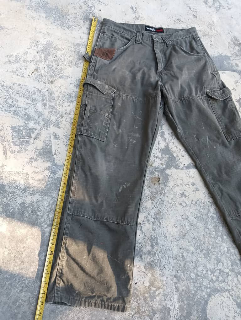 Vintage × Wrangler Wrangler Riggs work wear double knee paint splatter pants Size US 33 - 7 Thumbnail