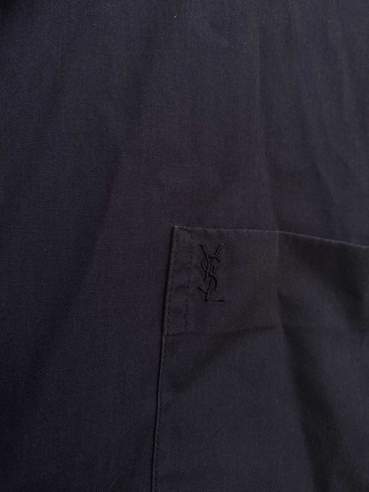Yves Saint Laurent Summer YSL Shirt Logo Navy Size US XXL / EU 58 / 5 - 2 Thumbnail