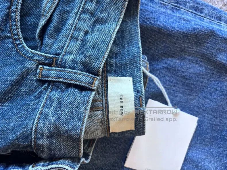 The Row The row size 23 Blue Straight Leg Jeans Size 23" - 3 Thumbnail