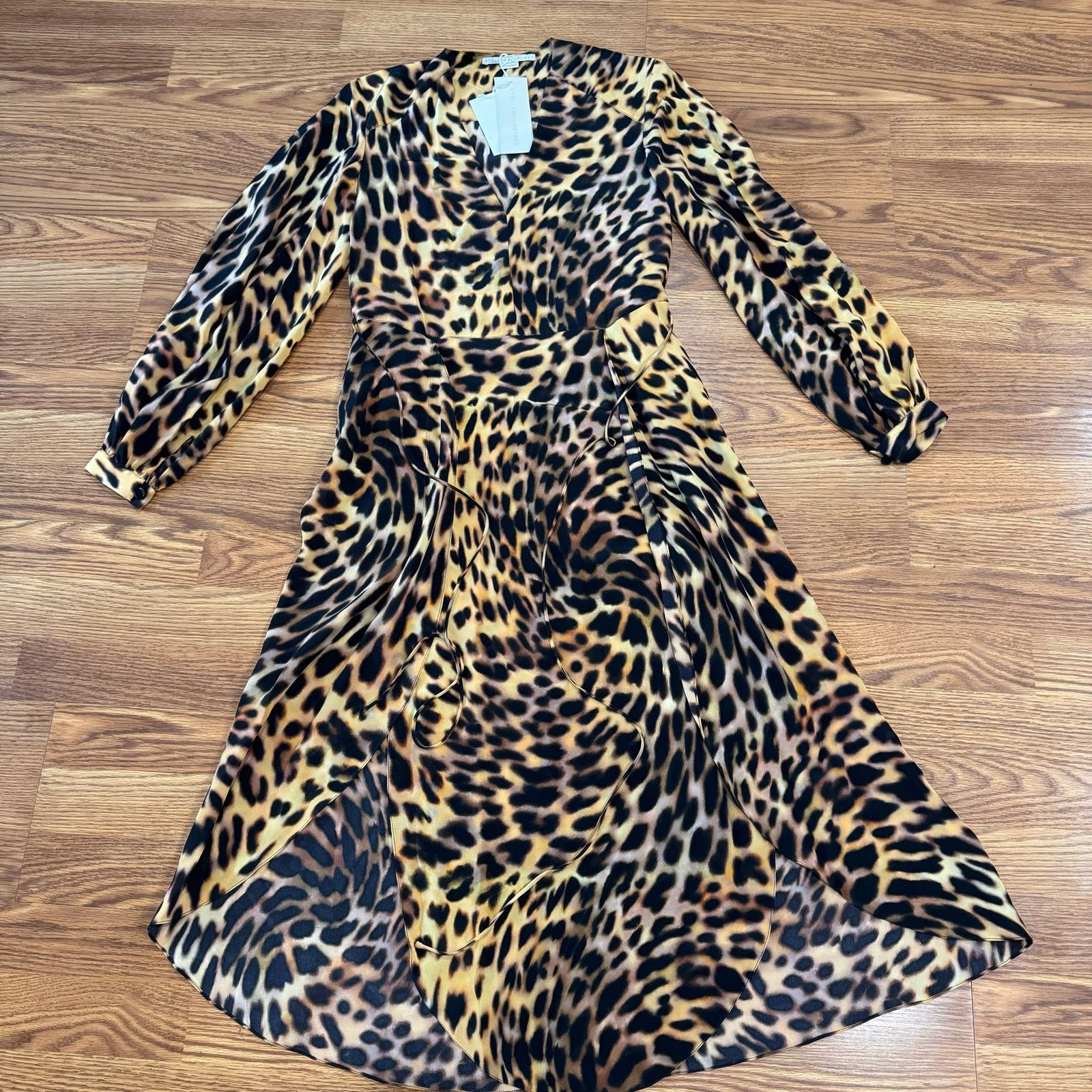 Stella McCartney Stella McCartney leopard-print long midi silk dress 38 / XS Size XS / US 0-2 / IT 36-38 - 11 Thumbnail