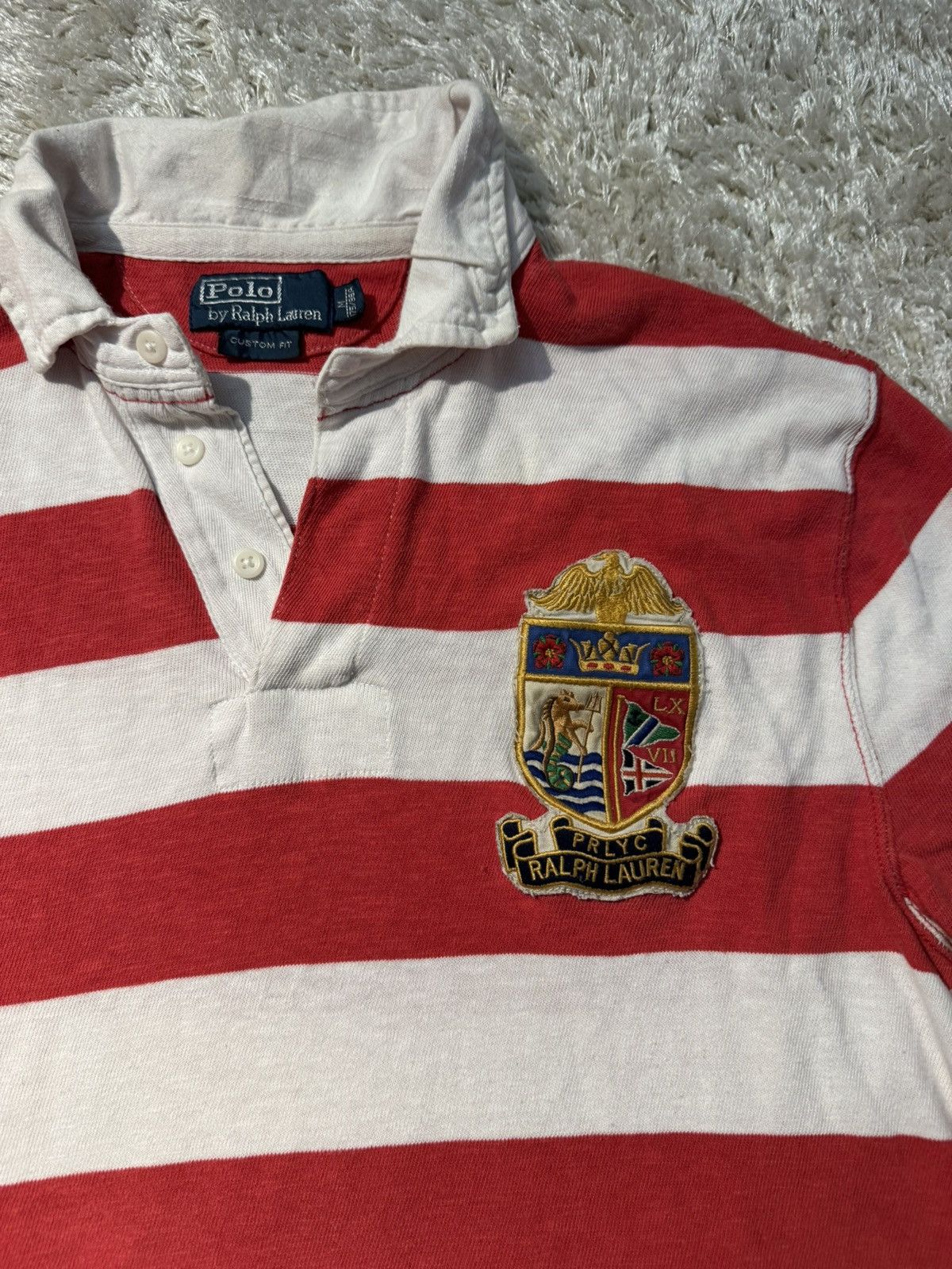 Vintage Vintage Polo Ralph Lauren Striped Rugby Jersey Japan Style Size US M / EU 48-50 / 2 - 3 Thumbnail