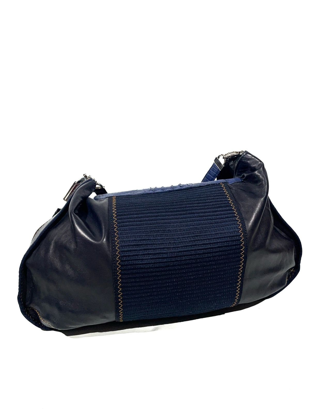 Gianfranco Ferre Gianfranco Ferre Blue Shoulder Limited Bag Crocodile Leather Size ONE SIZE - 8 Thumbnail