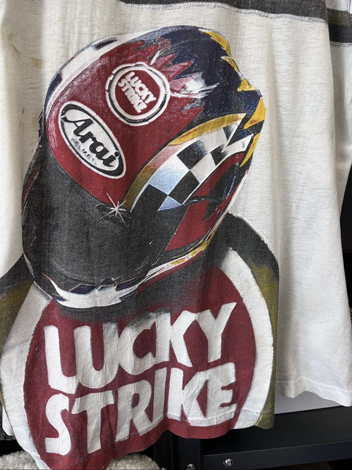 Marlboro Vintage 90’s Lucky Strike Racing T-shirt Size US L / EU 52-54 / 3 - 7 Thumbnail