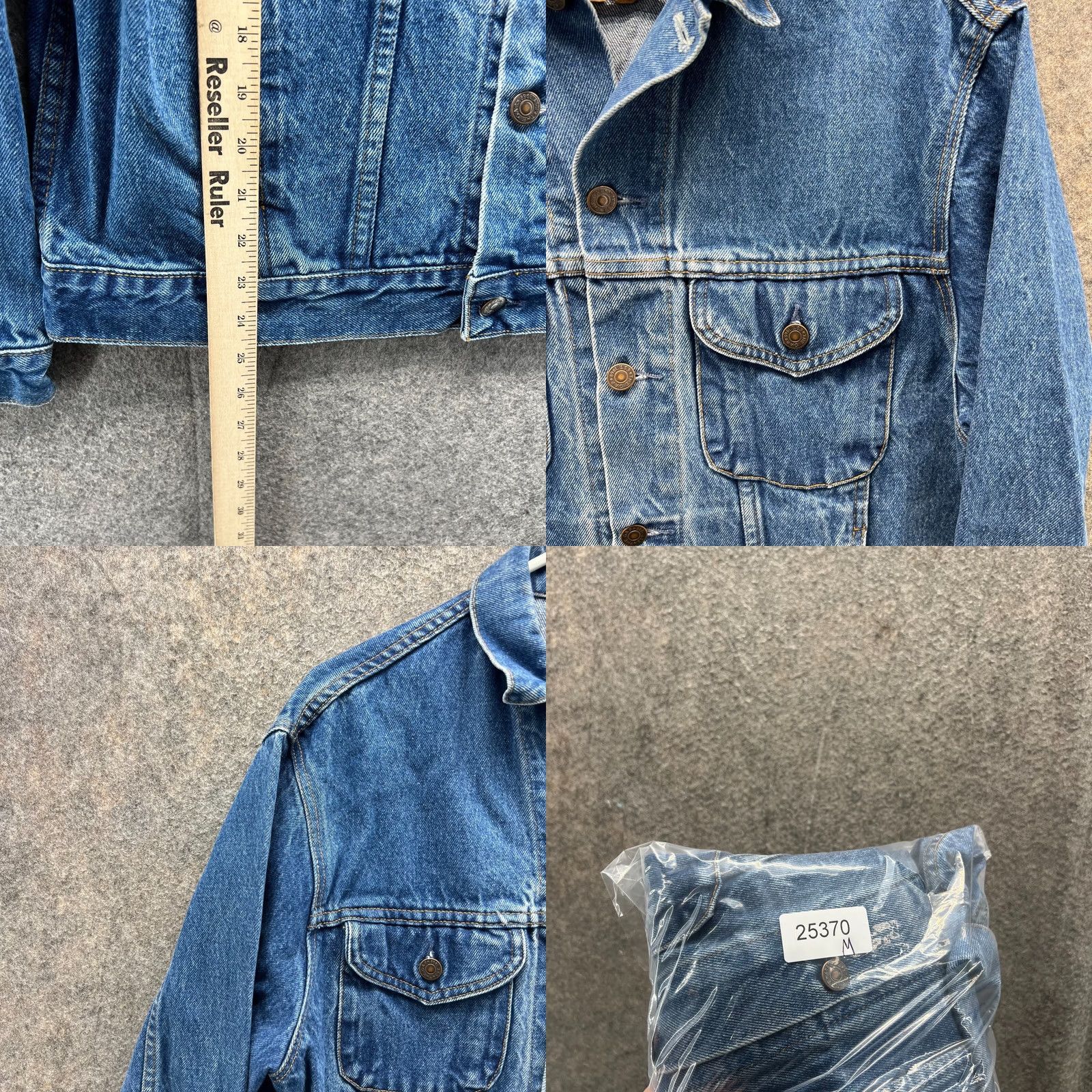 Gap VINTAGE Gap Jacket Men Medium Denim Button-Down Trucker Blue Biker 80s Vintage, Casual Mens, Regular Fit Size US M / EU 48-50 / 2 - 8 Thumbnail