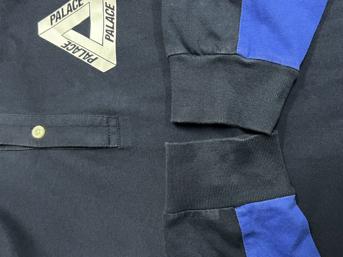 Palace Palace Yaman Blue Polo Striped Rugby Shirt Size US M / EU 48-50 / 2 - 12 Thumbnail