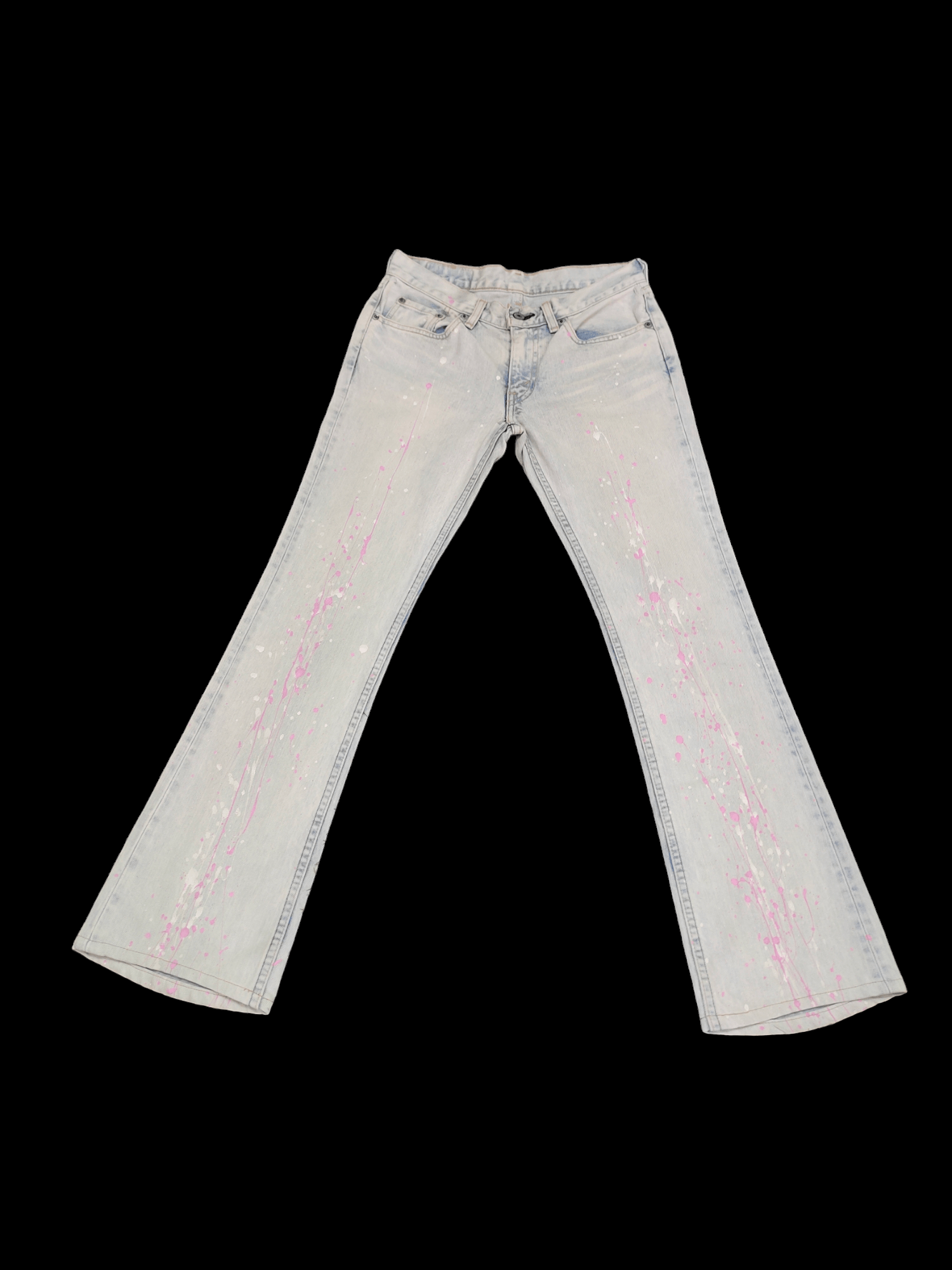 Hysteric Glamour Flare Jeans Levis Painted Low Rise Denim Jeans Boot Cut Size US 28 / EU 44 - 3 Thumbnail