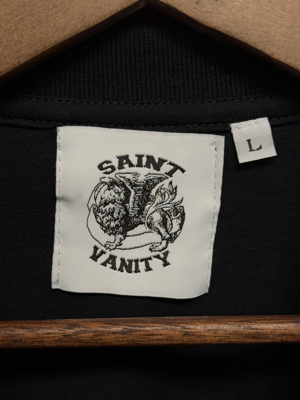 Saint Vanity Saint Vanity Monochromatic Tee Shirt Black Size L (NEW) Size US L / EU 52-54 / 3 - 6 Thumbnail