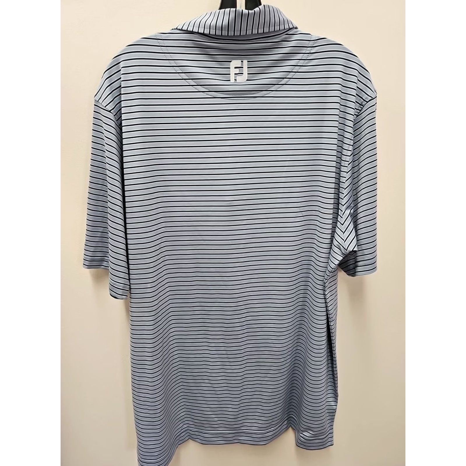 Footjoy FootJoy Polo Shirt L Men Blue Stripe Classic Lisle 5/5ss UV Breathable Quick Dry Moisture Wicking FJ Logo Polo Shirt Classic Fit Vintage No Size US L / EU 52-54 / 3 - 5 Thumbnail
