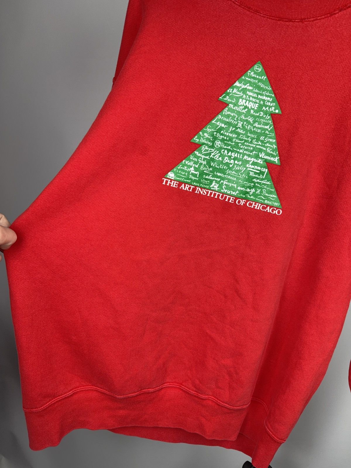 Vintage 90s Art Institute of Chicago Artist Tree Sweatshirt XL Size US XL / EU 56 / 4 - 9 Thumbnail