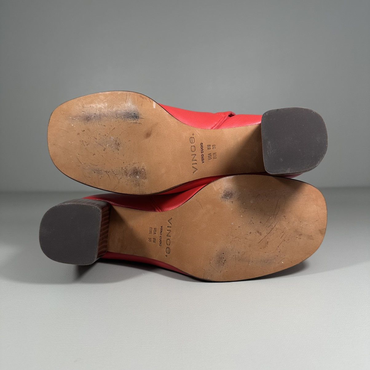 Vince Vince Maggie Phoenix Red Leather Booties Size US 8 / IT 38 - 12 Thumbnail
