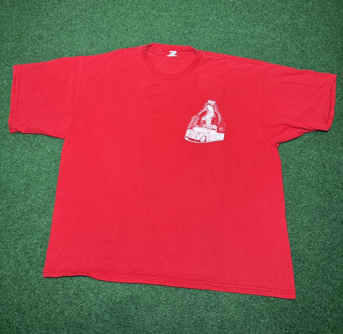 Vintage Vintage Virgen de Guadalupe Cholo Mary Low Rider XL T Shirt Size US XL / EU 56 / 4 - 3 Thumbnail
