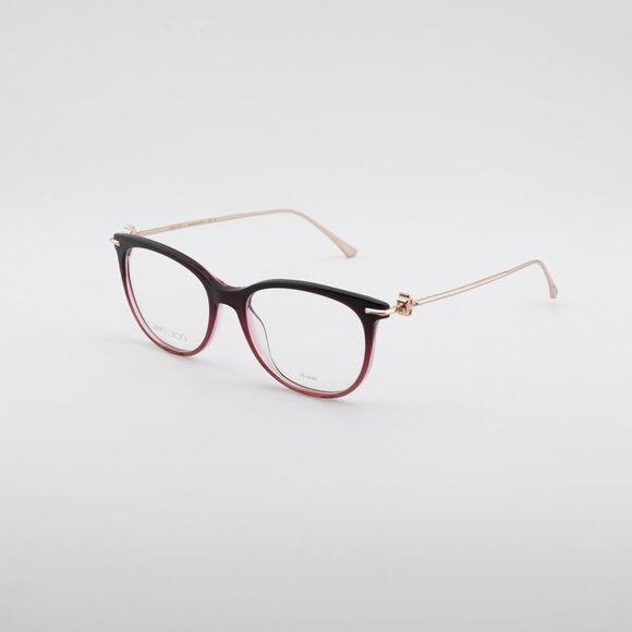 Jimmy Choo Jimmy Choo JC263 0EGL 00 Eyeglasses Burgundy/Gold 52mm Size ONE SIZE - 1 Thumbnail