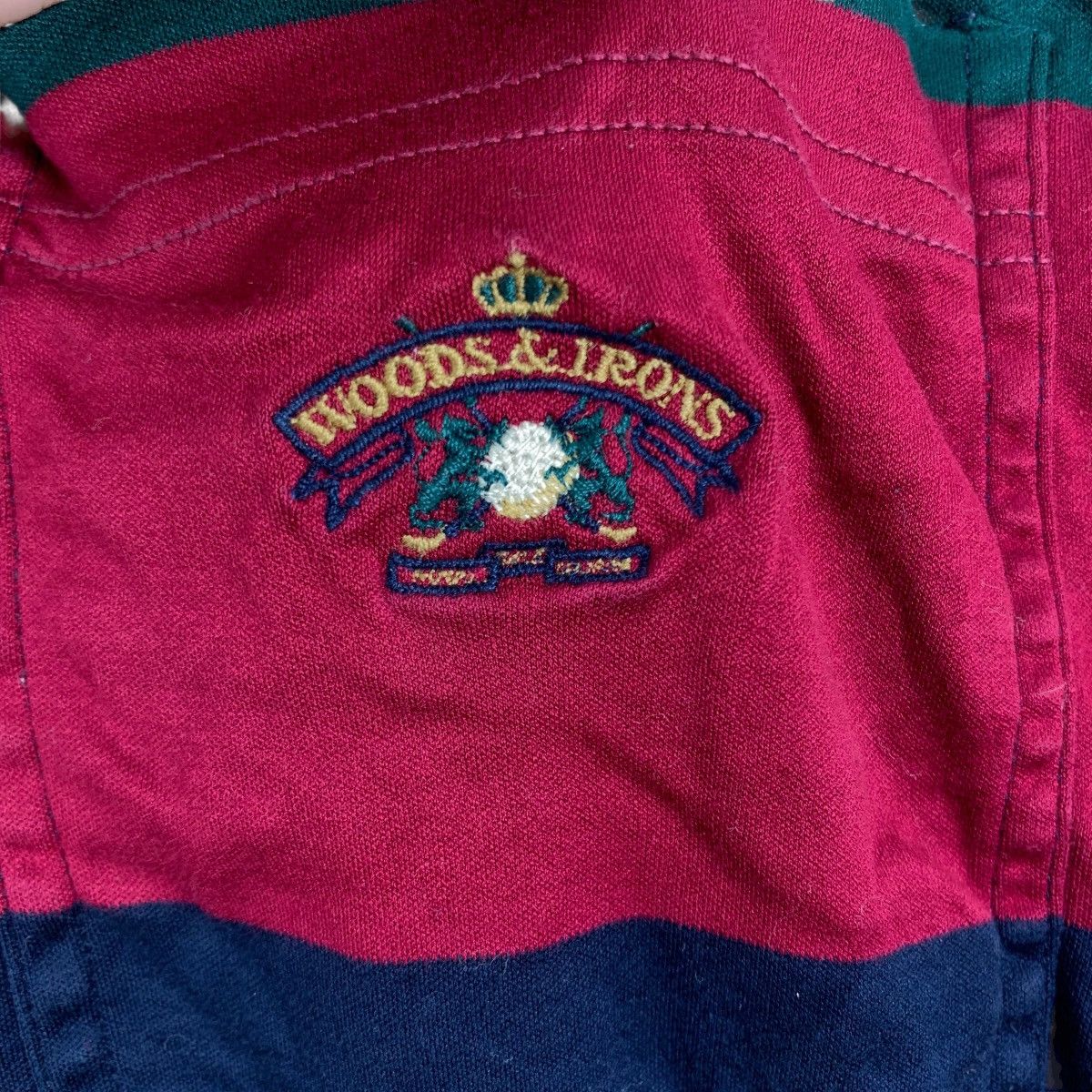 Vintage Vintage WOODS AND IRONS RoyalGolf Course Italy Collar Tshirt Size US L / EU 52-54 / 3 - 4 Thumbnail