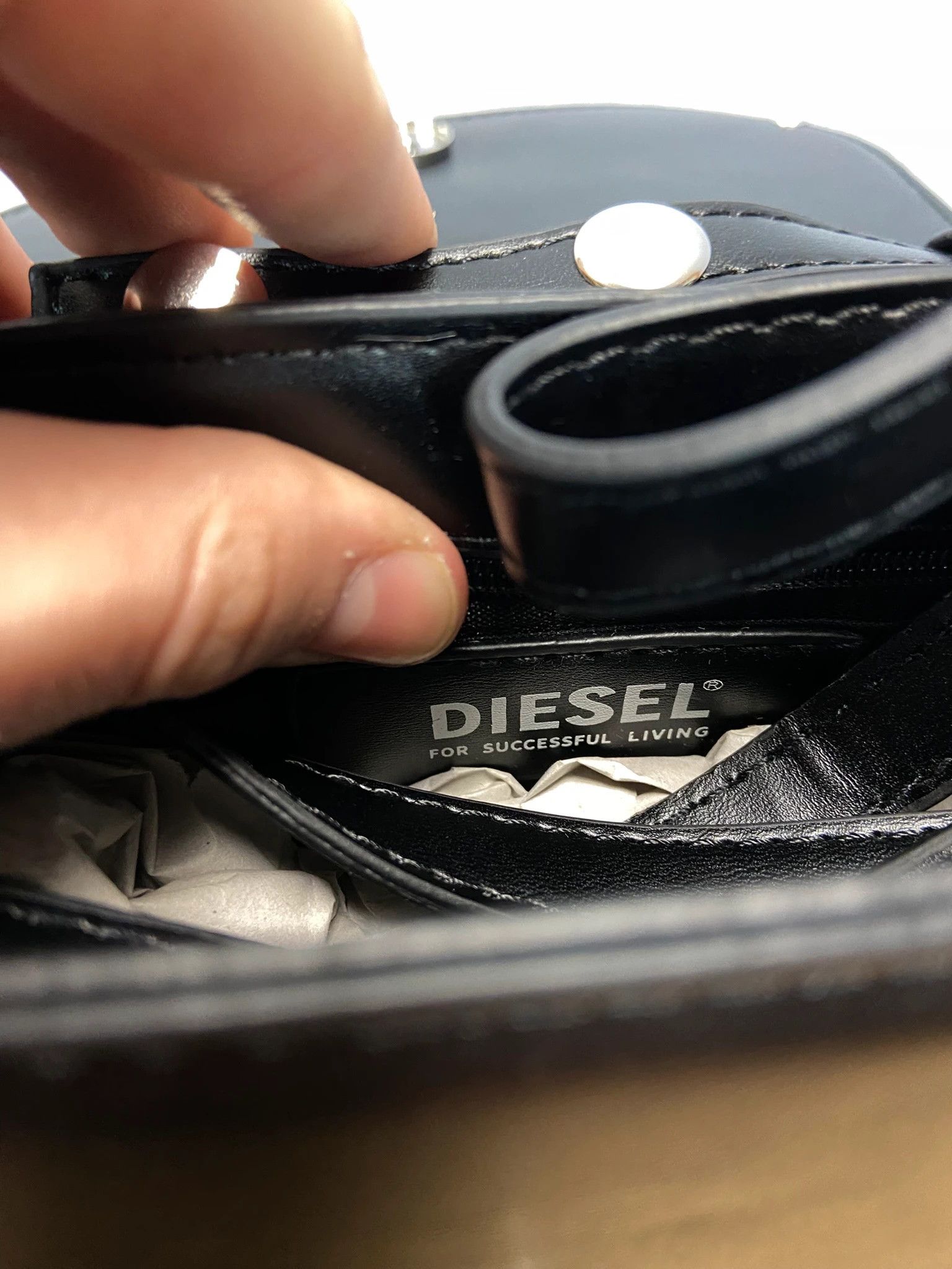 Diesel Diesel Black Handbag Y2K Streetwear Size ONE SIZE - 5 Thumbnail