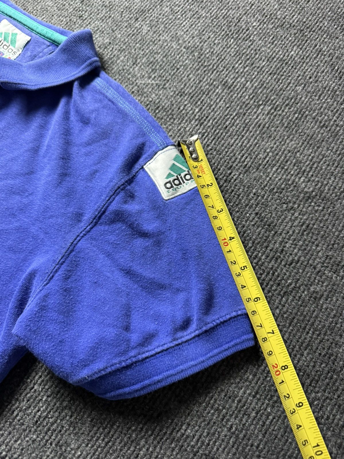 Adidas Adidas Equipment Tennis Polo Nicole Vintage 90s Blue Shirt Size L / US 10 / IT 46 - 23 Thumbnail