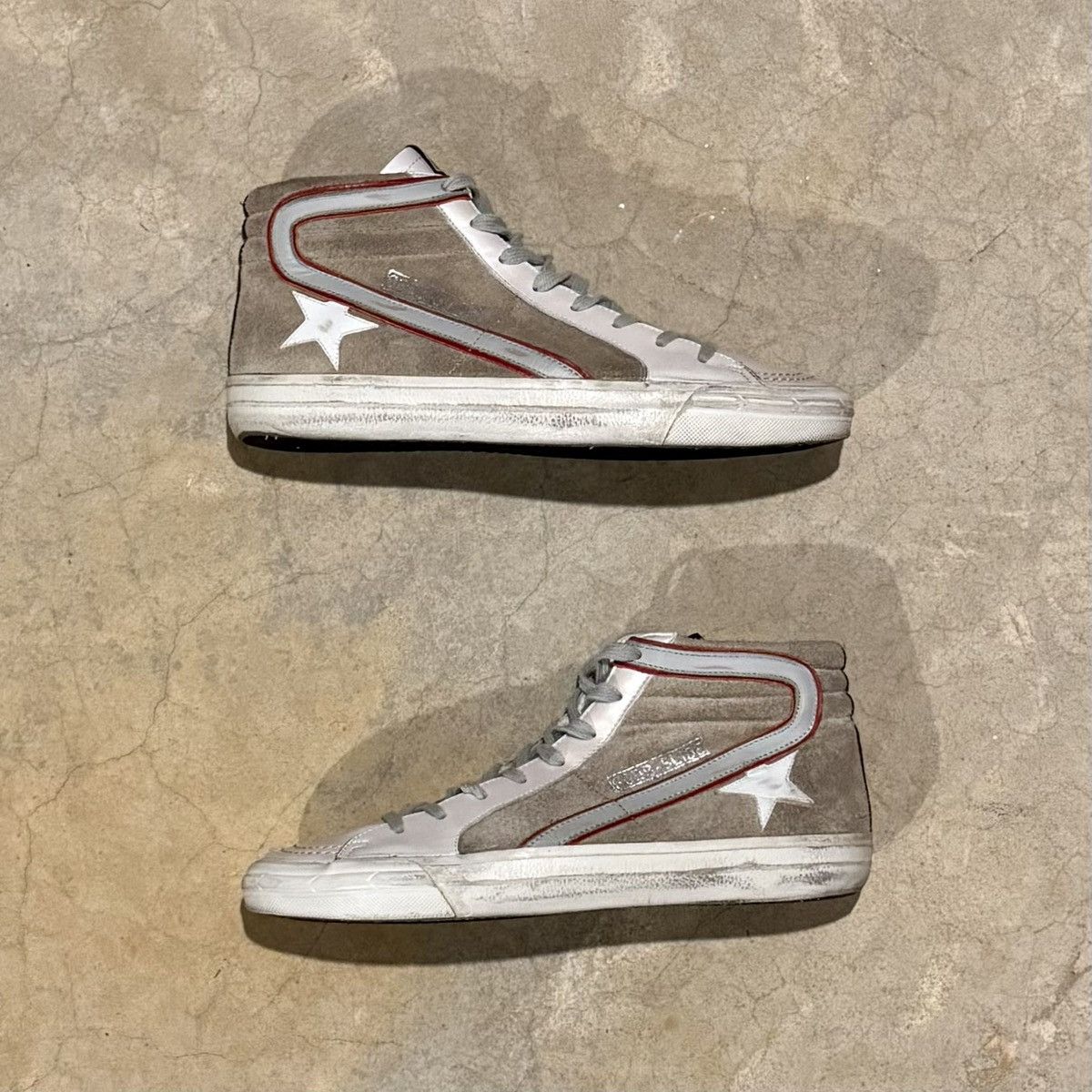 Golden Goose Golden Goose Slide Distressed Suede Sneakers US 8 Size US 8 / EU 41 - 3 Thumbnail