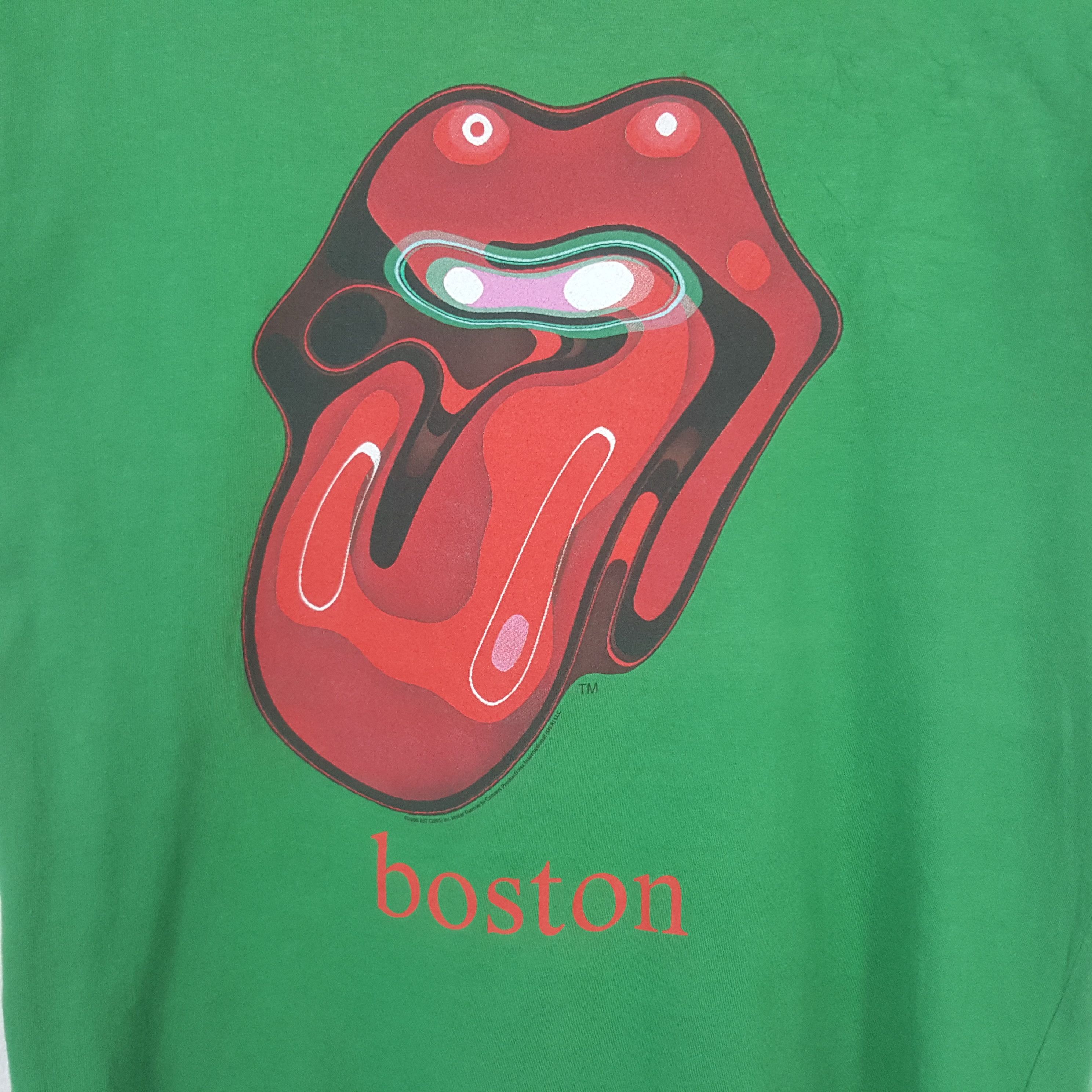 The Rolling Stones Vintage Boston The Rollong Stones 2005 Promo Tshirt RR26 Size US M / EU 48-50 / 2 - 2 Thumbnail
