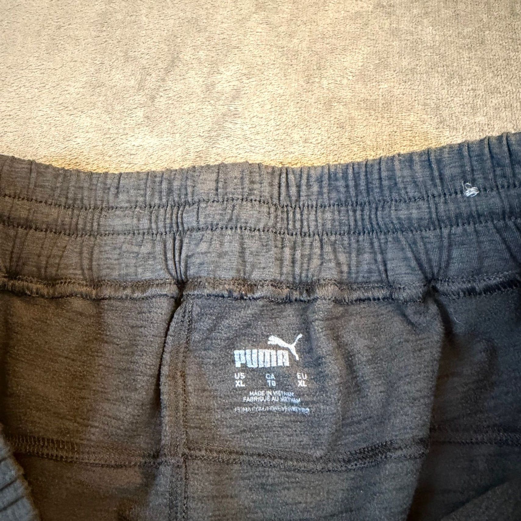 Puma PUMA Cloudspun Mens XL Training Pants Gray Heather Joggers Zipper Pockets Size US 36 / EU 52 - 2 Thumbnail