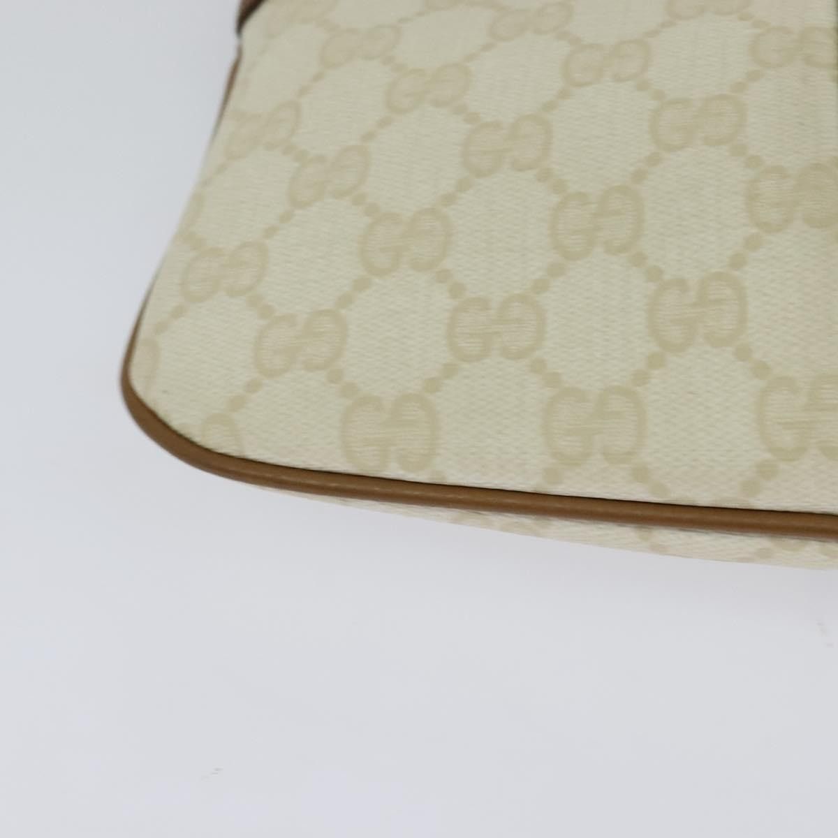 Gucci GUCCI GG Supreme Shoulder Bag Pvc White Gold 904 02 047 Size ONE SIZE - 12 Thumbnail