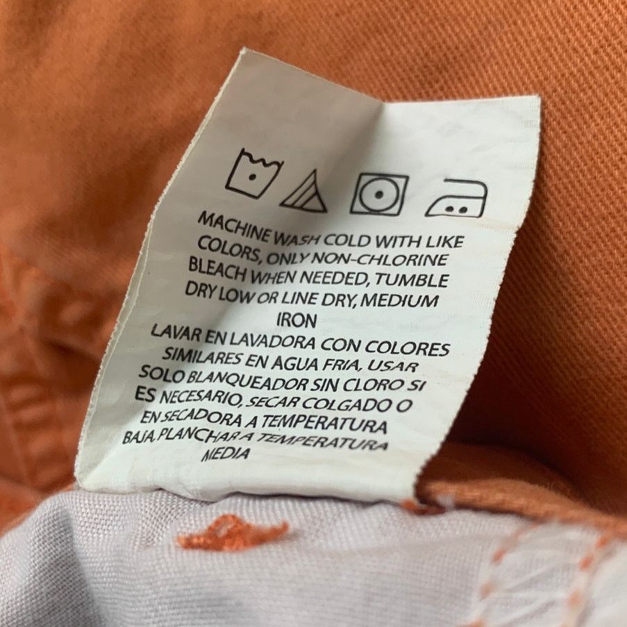 Wrangler Wrangler Mens Size 40 Orange Bermuda Cargo Shorts w Pockets Size US 38 / EU 54 - 4 Thumbnail