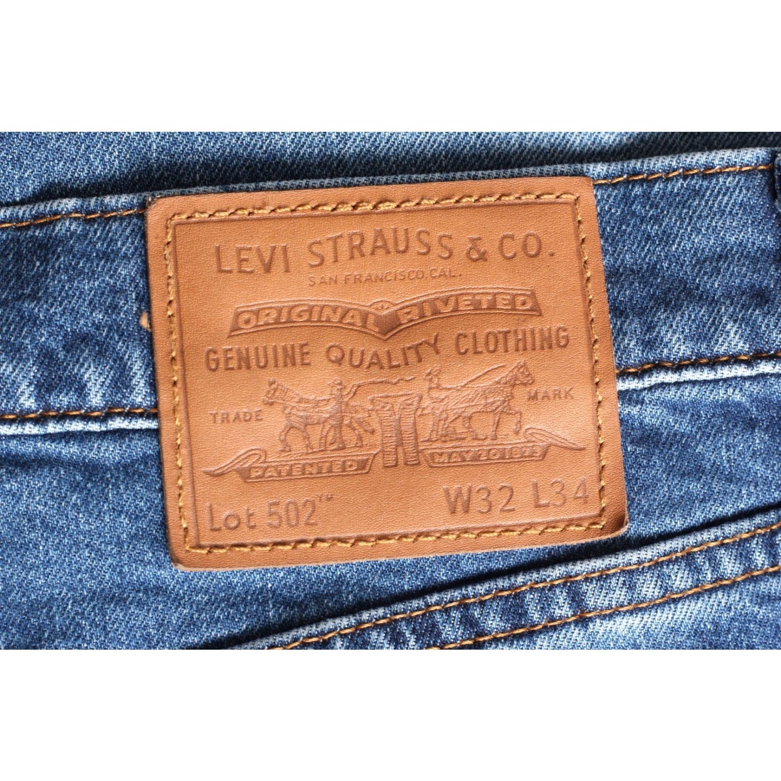 Levi's VINTAGE LEVI’S? 502 Jeans Men Size W32 L34 Tapered Stretch PREMIUM Big E DZ8101 Size US 32 / EU 48 - 2 Thumbnail