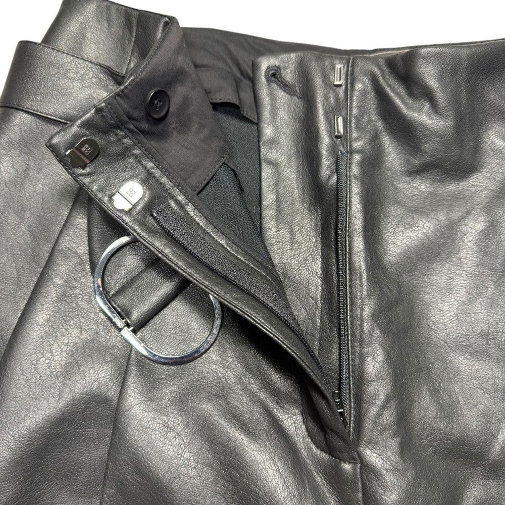 Bcbgmaxazria BCBGMAXAZRIA Pleated Faux Leather Pants Size M Size 32" / US 10 / IT 46 - 6 Thumbnail